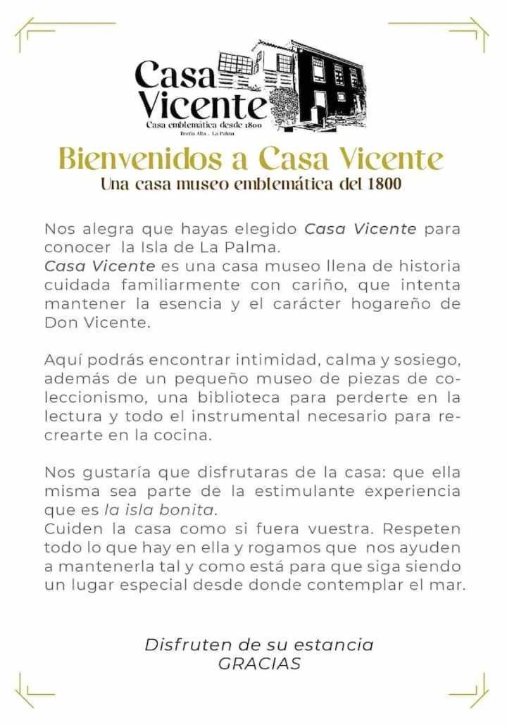 Casa Vicente Vista Al Mar Y Montana Villa Breña Alta Екстериор снимка