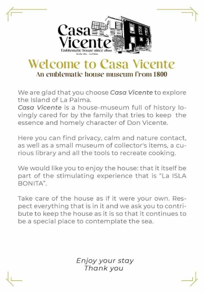 Casa Vicente Vista Al Mar Y Montana Villa Breña Alta Екстериор снимка